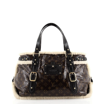 Louis Vuitton Thunder Handbag Limited Edition Monogram and Shearling