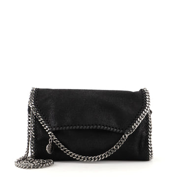 Stella McCartney Falabella Fold Over Flap Crossbody Bag Shaggy Deer Mini