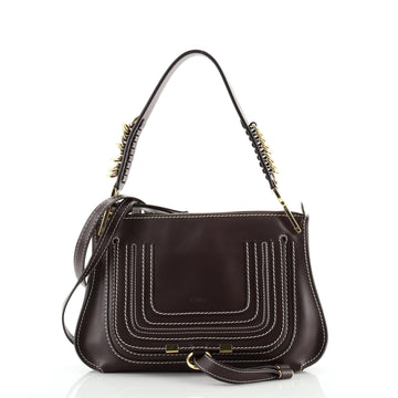 Chloe Marcie Saddle Shoulder Bag Leather Medium