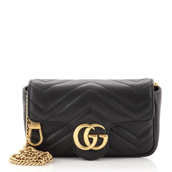 Gucci GG Marmont Flap Bag Matelasse Leather Super Mini