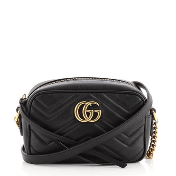 Gucci GG Marmont Shoulder Bag Matelasse Leather Mini