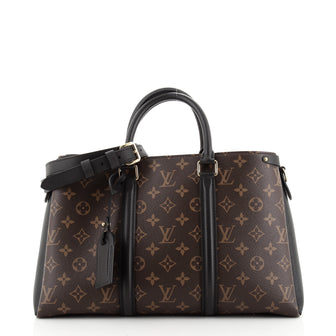 Louis Vuitton Soufflot Tote Monogram Canvas with Leather MM