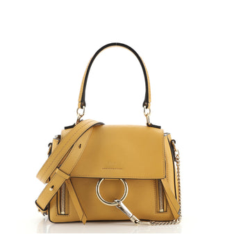Chloe Faye Day Bag Leather Mini Yellow 790501