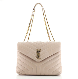 Saint Laurent LouLou Shoulder Bag Matelasse Chevron Leather Medium