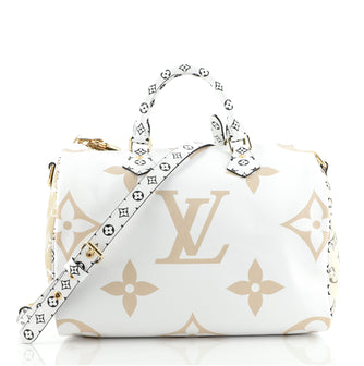 Louis Vuitton Speedy Bandouliere Bag Limited Edition Colored Monogram Giant 30