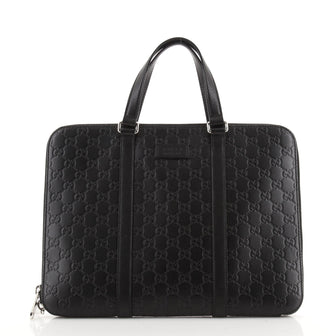 Gucci Slim Briefcase Guccissima Leather Medium
