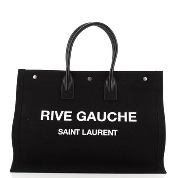 Saint Laurent Rive Gauche Shopper Tote Canvas Large