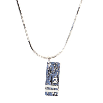 Christian Dior Trotter Pendant Necklace Earrings Metal and Enamel