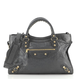 Balenciaga City Giant Studs Bag Leather Medium