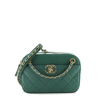 Chanel Chain Infinity Camera Bag Quilted Lambskin