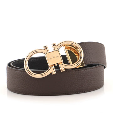 Salvatore Ferragamo Gancini Belt Leather Wide
