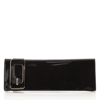 Gucci Buckle Flap Clutch Patent Large