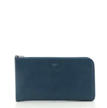 Celine Half Zip Multifunction Wallet Leather Large