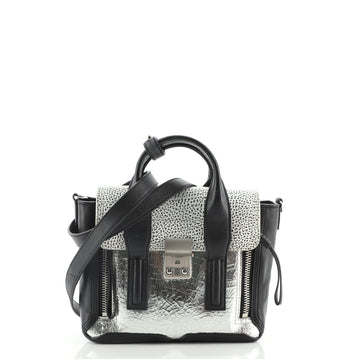 3.1 Phillip Lim Pashli Satchel Mix Effect Leather Mini