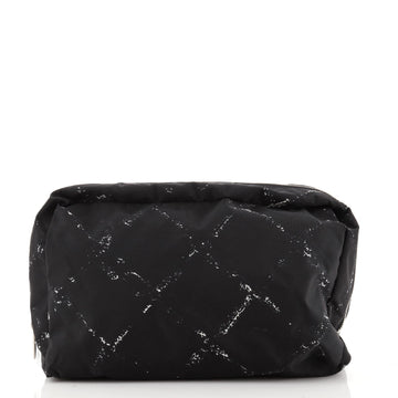 Chanel Travel Line Zip Pouch Printed Nylon Medium