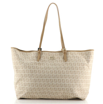 Fendi Belted Tote Zucchino Canvas Large