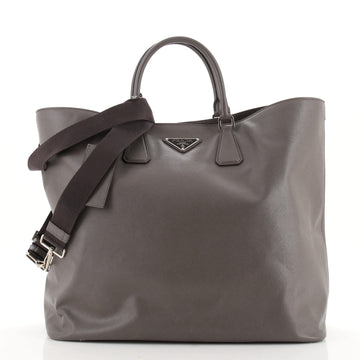 Prada Convertible Open Tote Saffiano Leather Large