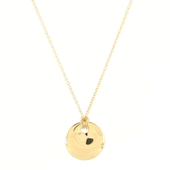 Tiffany & Co. Round Pendant 18K Yellow Gold Necklace