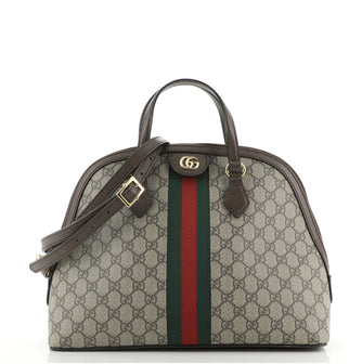 Gucci Ophidia Dome Top Handle Bag GG Coated Canvas Medium