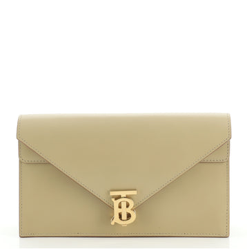 Burberry TB Envelope Clutch Leather