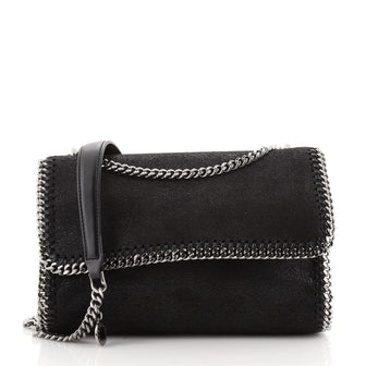 Stella McCartney Falabella Flap Shoulder Bag Shaggy Deer Small