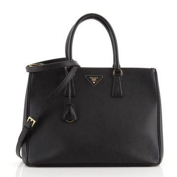 Prada Double Zip Lux Tote Saffiano Leather Medium