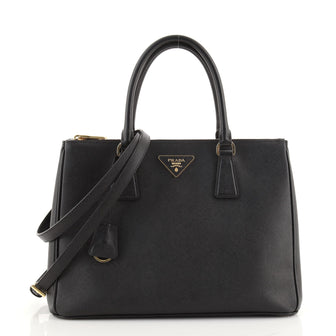 Prada Galleria Double Zip Tote Saffiano Leather Medium