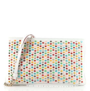 Christian Louboutin Loubiclutch Spiked Leather