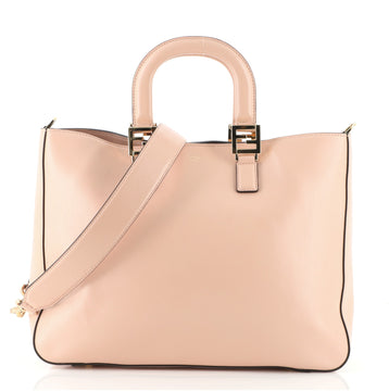 Fendi FF Handle Tote Leather Medium