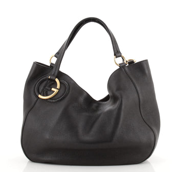Gucci Twill Shoulder Bag Leather