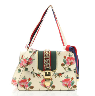 Gucci Sylvie Shoulder Bag Printed Leather Small