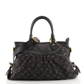 Louis Vuitton Neo Cabby Handbag Denim MM