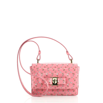 Salvatore Ferragamo Vara Zoo Crossbody Bag Printed Patent Mini