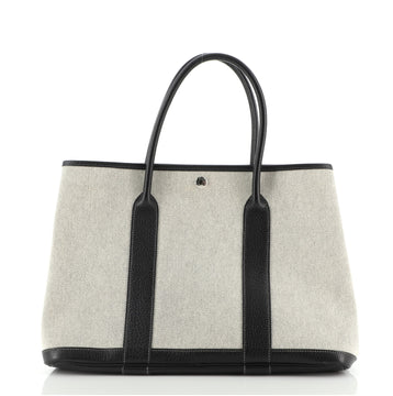 Hermes Garden Party Tote Toile and Leather 36