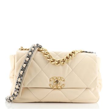 Chanel 19 Flap Bag Quilted Lambskin Large