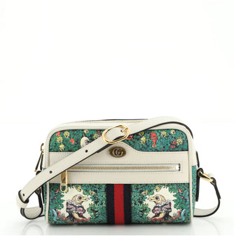 Gucci Ophidia Shoulder Bag Limited Edition Printed Coated Canvas Mini