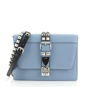 Prada Elektra Shoulder Bag Studded Leather Small