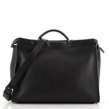Fendi Peekaboo Bag Leather with Faces Embellished Interior Large