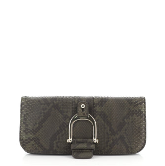 Gucci Greenwich Clutch Python and Leather