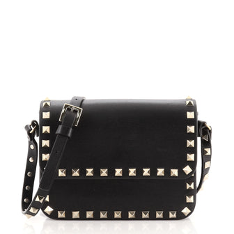 Valentino Rockstud Flap Crossbody Bag Leather Small
