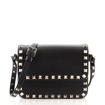 Valentino Rockstud Flap Crossbody Bag Leather Small