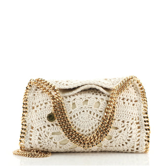 Stella McCartney Falabella Fold Over Crossbody Bag Crochet Mini