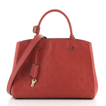 Louis Vuitton Montaigne Handbag Monogram Empreinte Leather MM