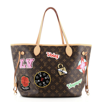 Louis Vuitton Neverfull NM Tote Limited Edition Patches Monogram Canvas MM