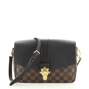 Louis Vuitton Clapton Handbag Damier and Leather PM
