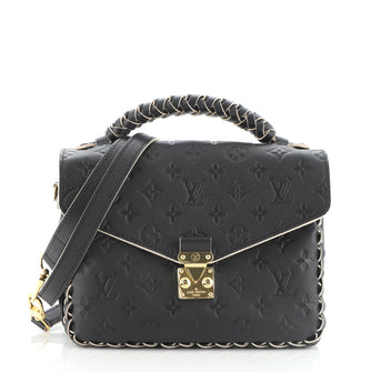Louis Vuitton Braided Handle Pochette Metis Monogram Empreinte Leather