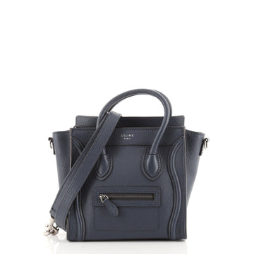 Celine Luggage Bag Grainy Leather Nano