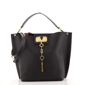 Valentino VChain Tote Bag Leather