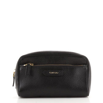 Tom Ford Front Zip Cosmetic Case Leather Large