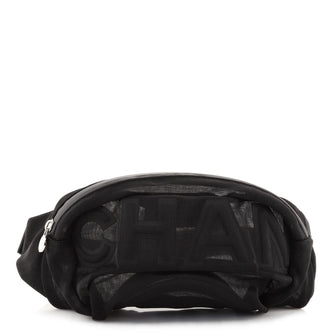 Chanel Logo Zip Waist Bag Nylon